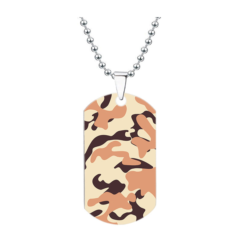 Wholesale Camouflage Series Stainless Steel Necklace